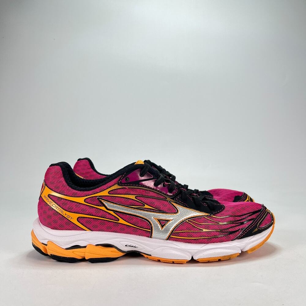 Mizuno Wave Catalyst Pink Orange Running Training Shoes Sneakers Women’s Size 9
